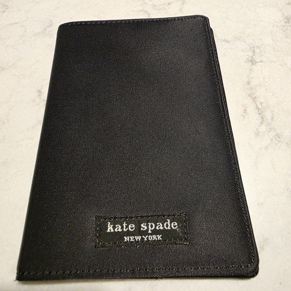 Kate Spade Nylon Black Passport Holder